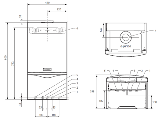 Котел газовый настенный Vaillant turboTEC pro VUW 282/5-3 (0010027321 Vaillant) — фото 2