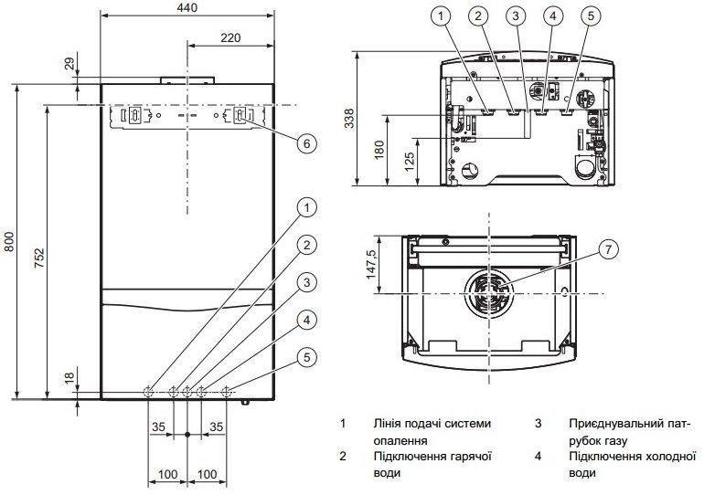 Котел газовый настенный Vaillant VU 242/5-5 turboTEC plus (0010015255 Vaillant) — фото 2