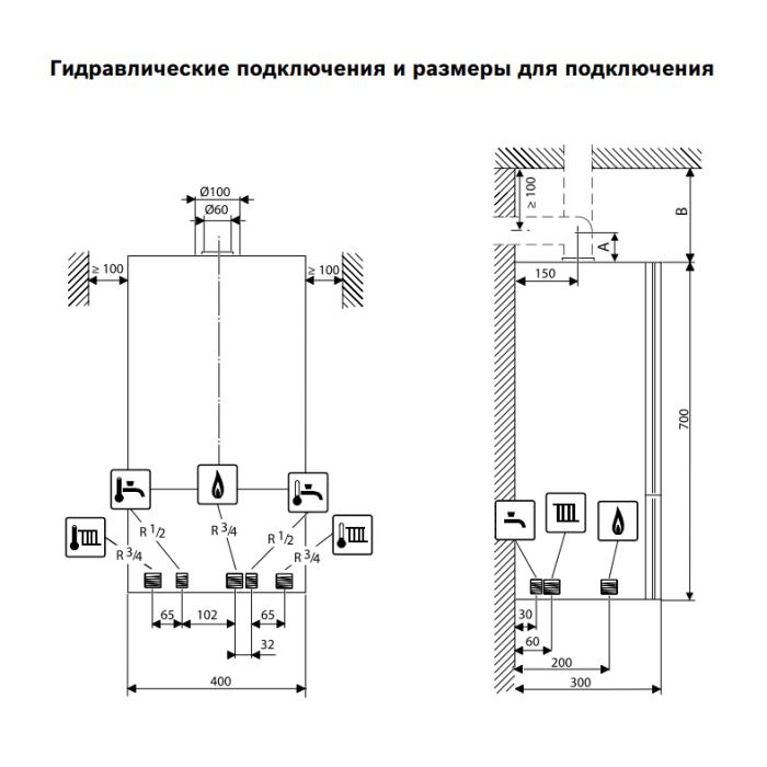 Котел газовый настенный Buderus Logamax U072-12K Двухконтурный (7736900359RU) — фото 2