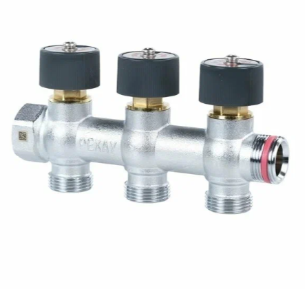 Коллектор REHAU (Rehau - 11316453001)регулирующий, распределительный G3/4" с 3 отводами G 3/4"