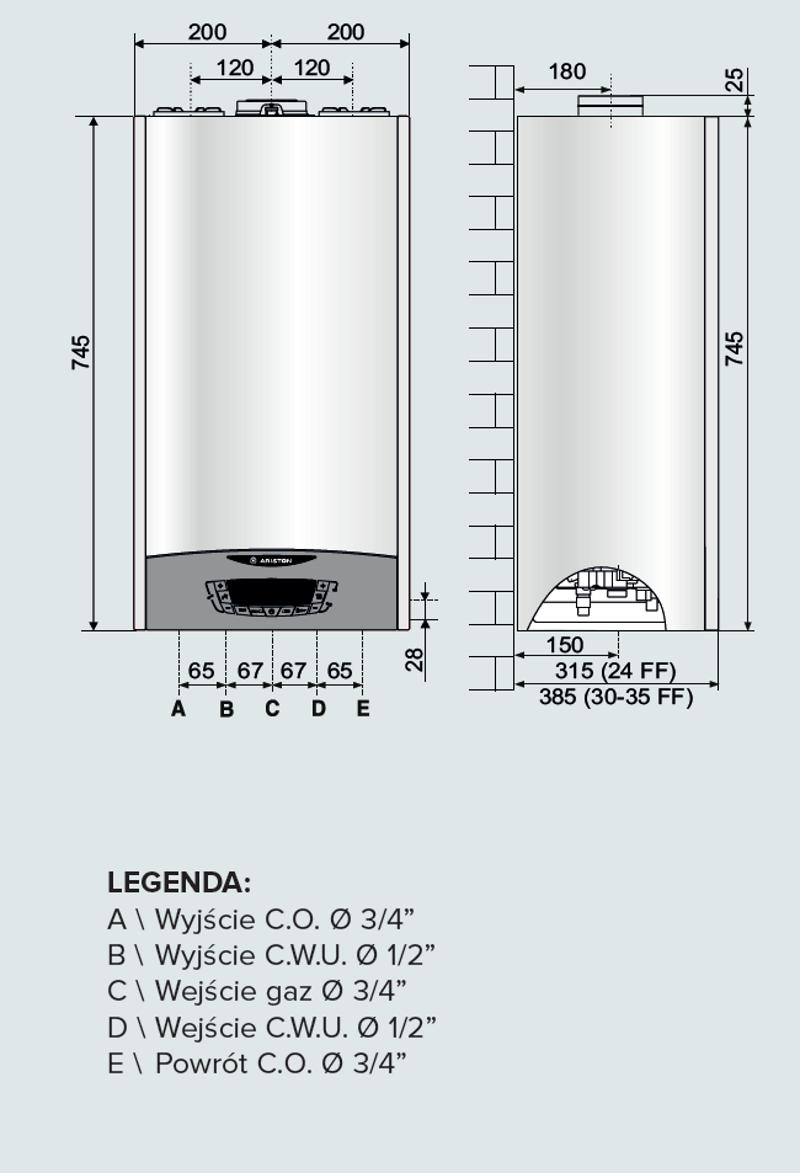 Котел газовый настенный двухконтурный Ariston ALTEAS XC 24 FF (3301670 Ariston) — фото 2
