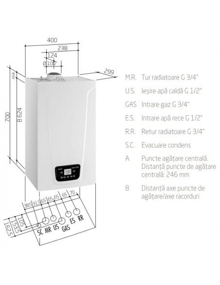 Котел газовый настенный конденсационный Baxi Duo-tec Compact 24 GA (A7722038 Baxi) — фото 2