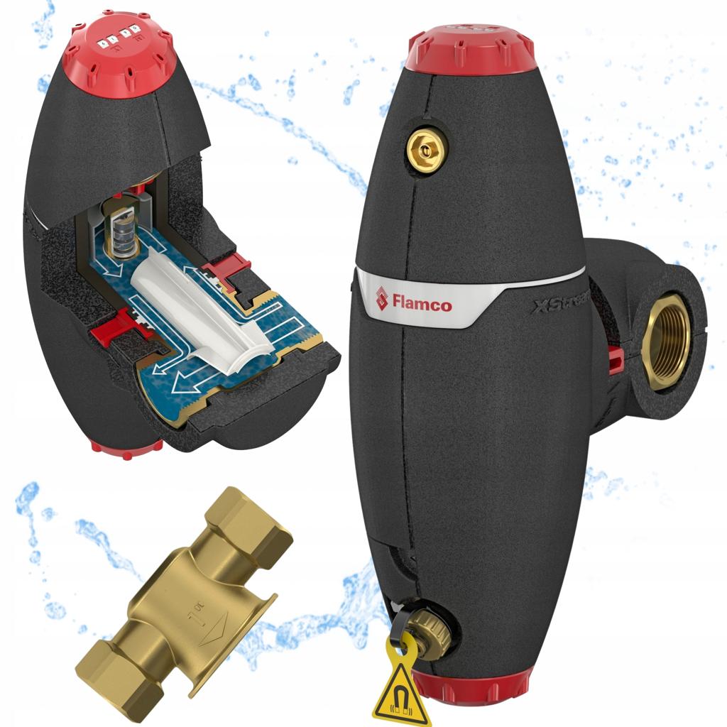 Сепаратор воздуха и грязи Flamco XStream Vent-Clean 1" (11082 Flamco) — фото 2