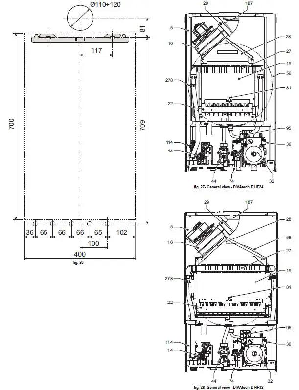 Котел газовый настенный двухконтурный Ferroli Vitatech D F24 (GCDG6KVA Ferroli) — фото 3