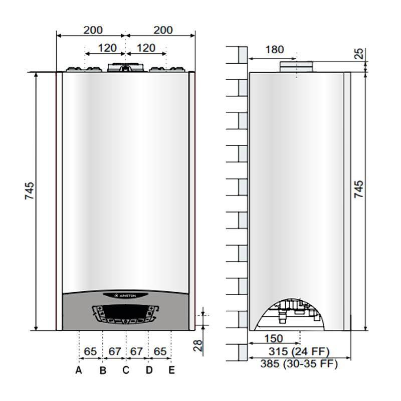 Котел газовый настенный двухконтурный Ariston CLAS XC 35 FF (3301678 Ariston) — фото 2