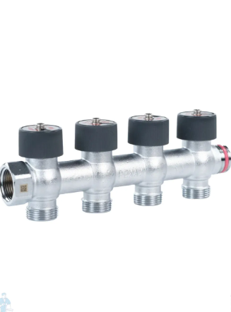 Коллектор REHAU (Rehau - 11316473001)регулирующий, распределительный G3/4" с 4 отводами G 3/4"